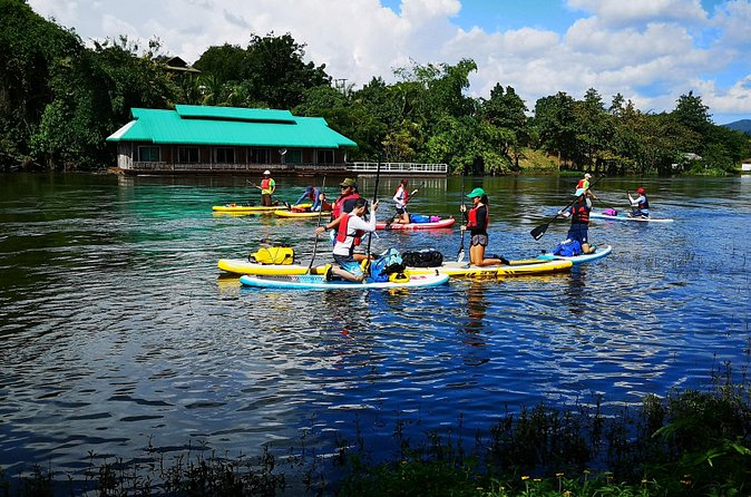 1.5 - 2 hour morning SUP boarding class for all ages and levels - How this compares with other Kanchanaburi activities