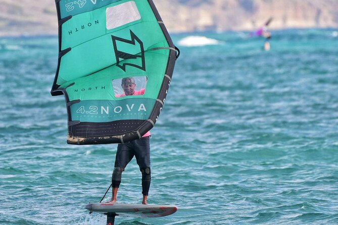 #1 eFoil 1.25 hr or 2 hr wing foil or windsurf or kayak lesson - Private instruction works well for families and groups