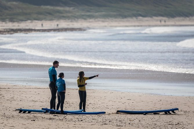 2 hour private surf lesson! (Up to 2 people) - Getting suited up for the North Sea