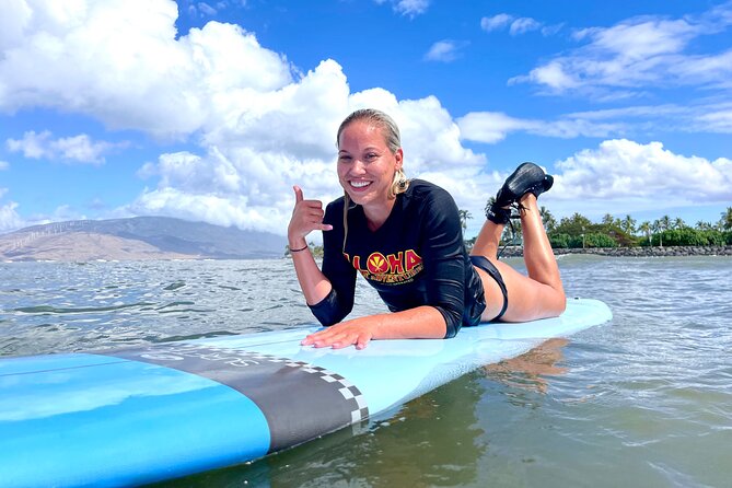 2-Hour Semi Private Hawaiian Surf Lesson with the best in Maui.. - Entering the water with a small group