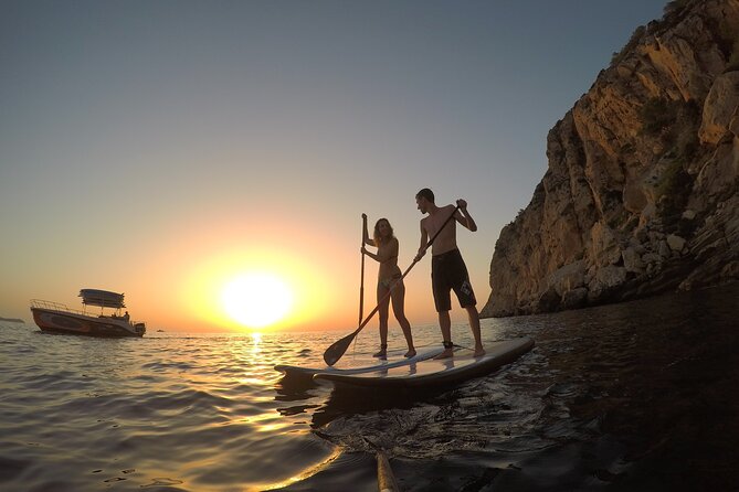 3 Hours by Boat with Paddle Surf Course, Snorkel and more - Learning to paddle in a calm coastal spot
