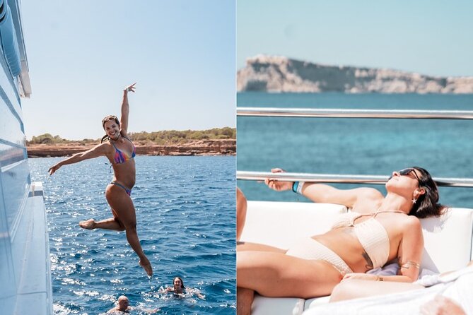 5 Hour Adults Ibiza Boat Trip + lunch, 6 drinks, SUP Boards & DJ - What this Ibiza boat trip is really like