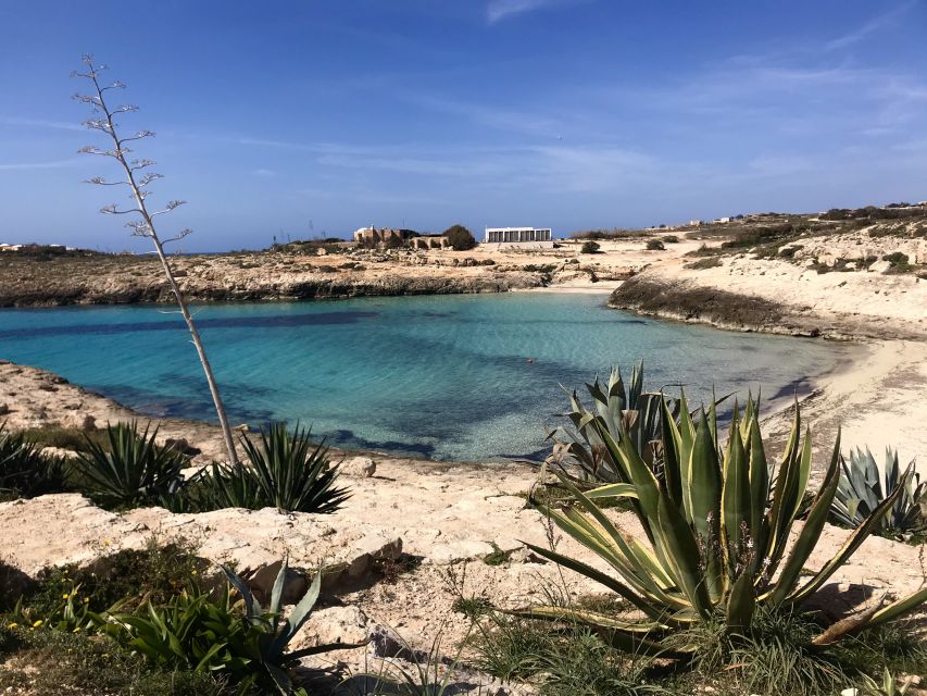 5 hours Lampedusa: Boat Tour with panino SUP e snorkeling - Pane cunzato and a drink on board