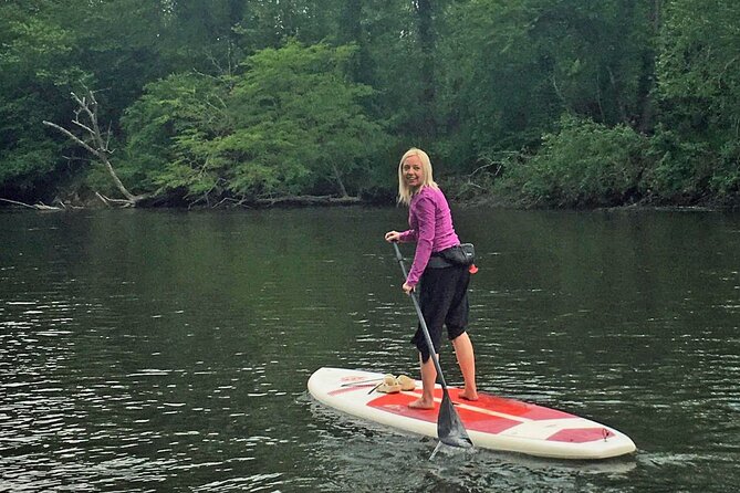 7 Mile Guided Paddleboard Tour On The French Broad River in Asheville - The launch lesson for first-time paddlers