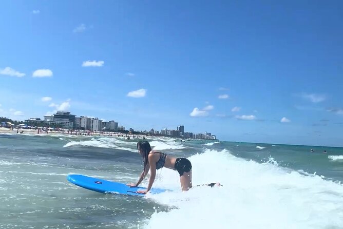 90-Minute Miami South Beach Private Surf Lesson - Beginning with gentle broken waves