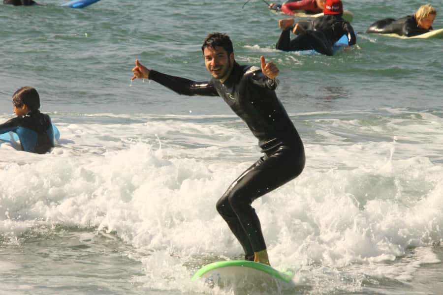 Agadir: Taghazout Beach Surf Lesson with Lunch and Transfer - Lunch beneath the umbrellas