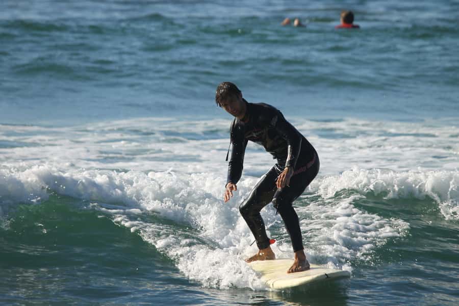 Agadir: Taghazout Beach Surf Lesson with Lunch and Transfer - The afternoon session and free surf time