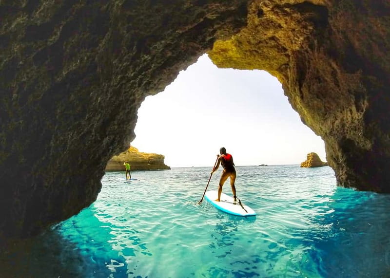 Albufeira: Caves and Beaches SUP Paddleboarding Tour - Starting from the white sand at São Rafael