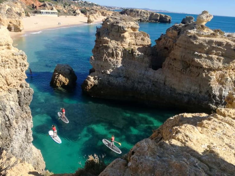 Albufeira: Caves and Beaches SUP Paddleboarding Tour - The first 45 minutes: paddling toward the caves