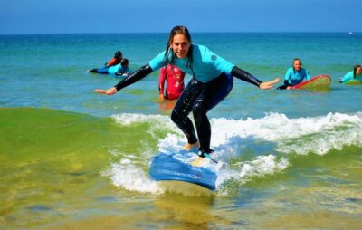 Surfing Lesson at Galé Beach