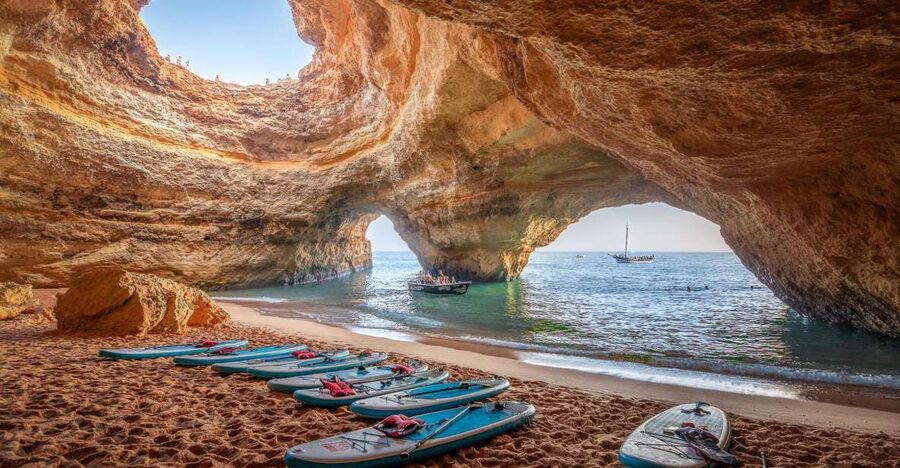 Algarve: Benagil Caves SUP Tour since 2016 - Small groups and guide support