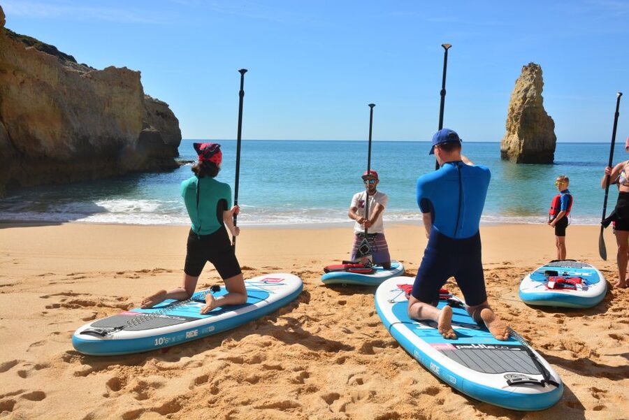 Algarve: Benagil Caves SUP Tour since 2016 - When the sea changes the plan