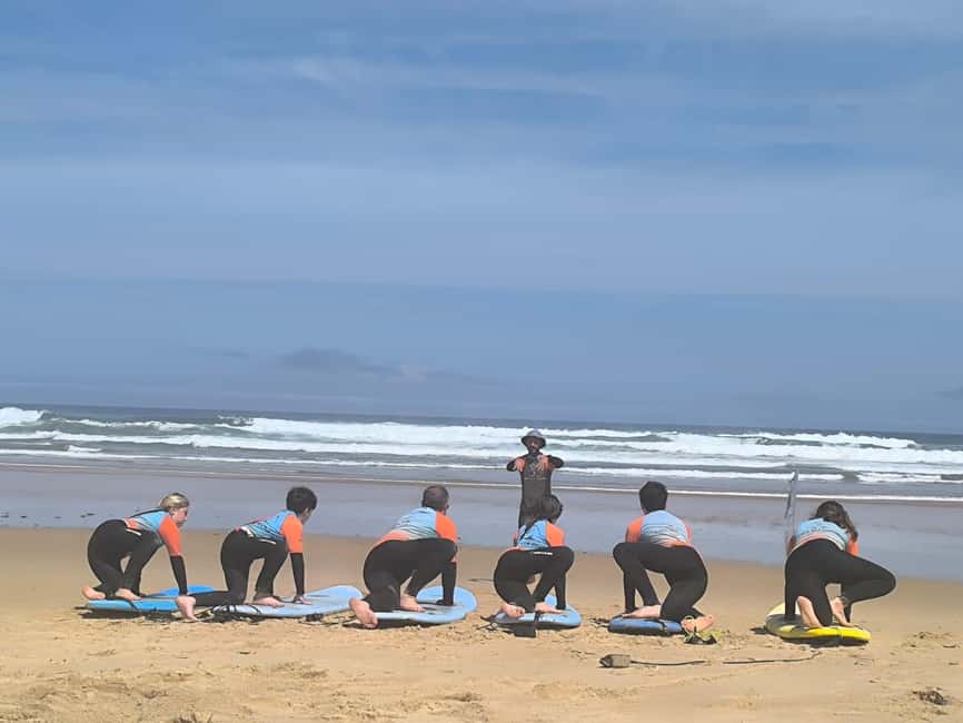 Algarve: Small Group Surf Lesson with Instructor - The sand lesson makes the first waves less confusing