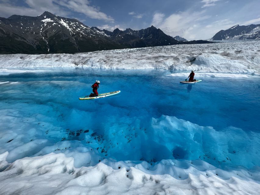 Anchorage: Knik Glacier Helicopter and Paddleboarding Tour - What the small group changes