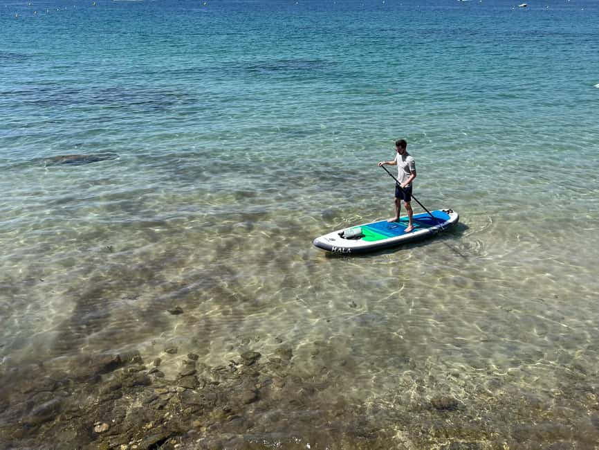 Antibes : 2-seat Paddle board Rental with photos & videos - Paddling toward coves and Riviera viewpoints