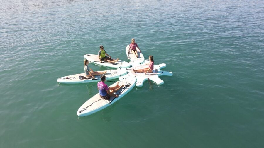 Arguineguín: Stand-up Paddleboard Yoga Class with Instructor - Morning calm or evening light