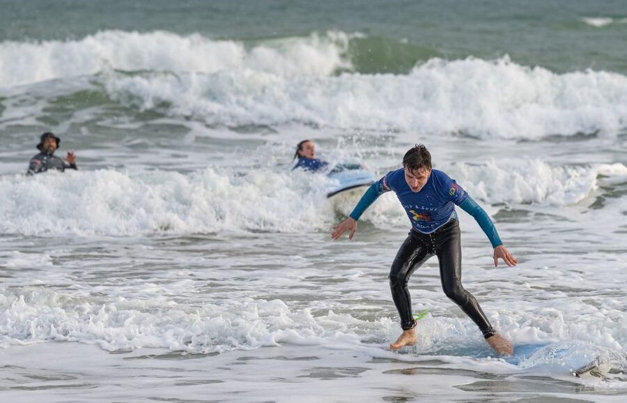 Armação de Pêra: 1:30-hour Surf experience Lesson/clinic - Learning the basic surf position