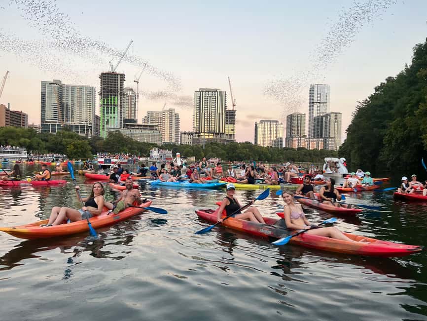 Austin: Giant Paddleboarding Tour Downtown at Sunset w/ Bats - Meeting beneath the IH 35 Bridge