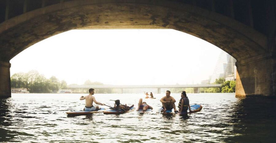 Austin: Lady Bird Lake Stand-Up Paddleboard Rental - Lady Bird Lake and the Austin skyline
