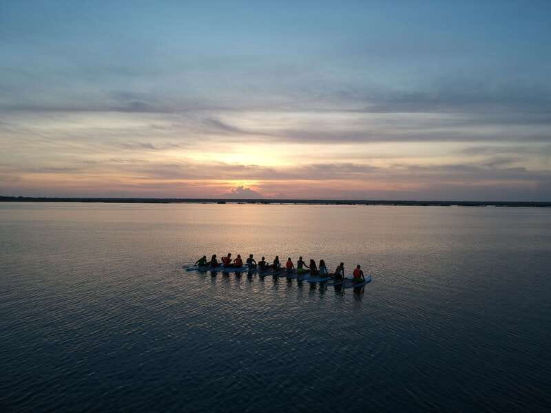 Bacalar Sunrise Stand Up Paddleboard: A Unique Experience - Canal de los Piratas and the second pause