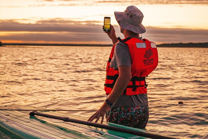 Bacalar Sunrise Stand Up Paddleboard Tour with Breakfast & Photos - Cocos Island, birdlife, and the swimming stop