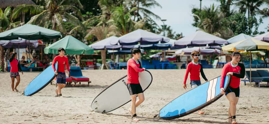 Bali: Surfing Lesson at Legian Beach by Tio Surf - A gentle first step into Bali surfing