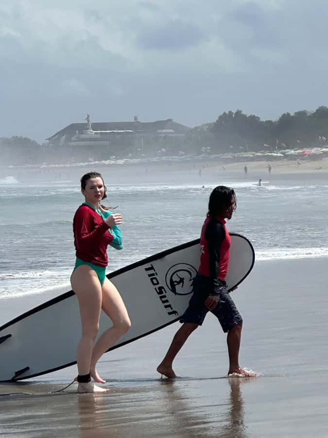 Bali: Surfing Lesson at Legian Beach by Tio Surf - What the timing really means