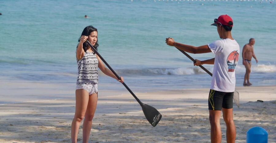 Bang Tao Beach: SUP Lesson - Why Bang Tao Beach works well for a first SUP lesson
