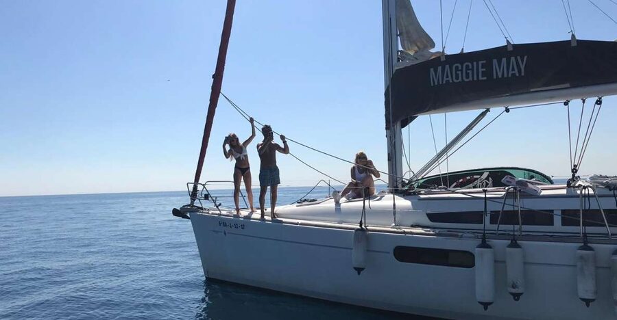Barcelona: 2-Hour Sailboat Tour with Paddle Boarding - Barcelona from the deck, not the pavement