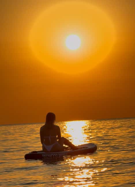 BARCELONA PADDLE SURF SUNRISE+BREAKFAST+PHOTOSVIDEOS4K+GUIDE - About 90 minutes of paddling and guided views
