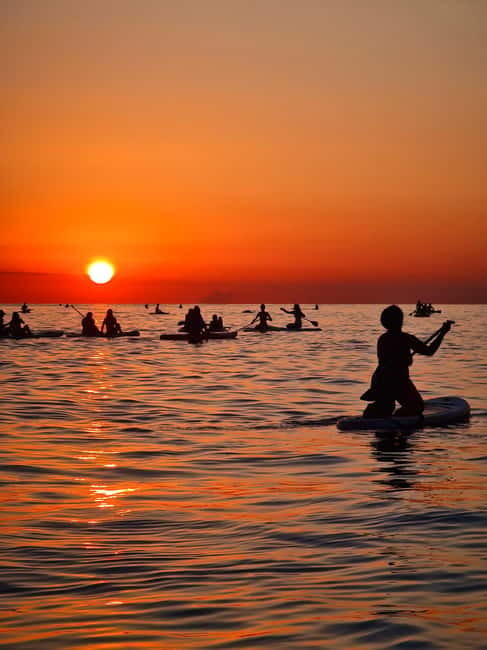Barcelona: Paddleboarding at Sunrise. Includes: instructor, photos, equipment - What the $29 price really covers