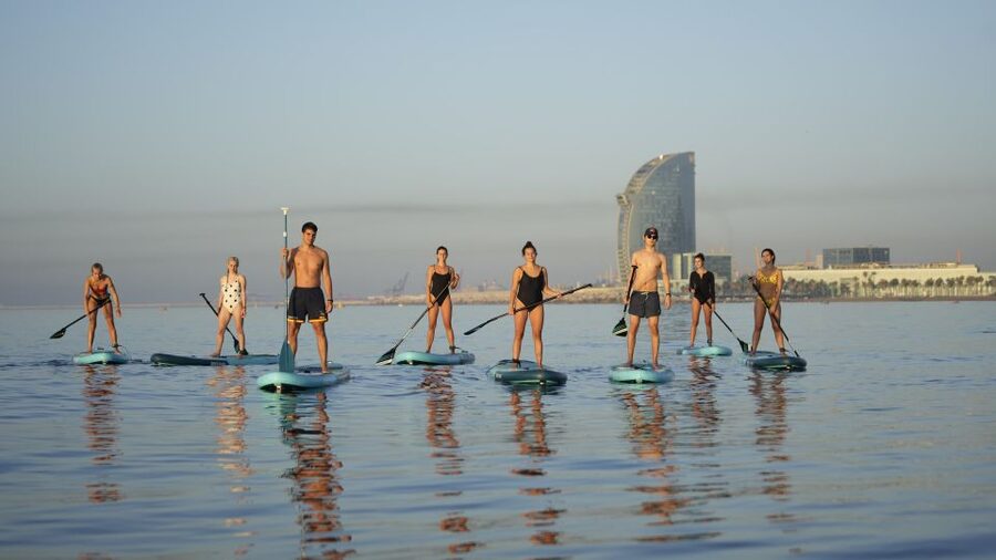 Barcelona: Sunrise Paddleboarding with Instructor and Photos - Starting before Barcelona wakes up