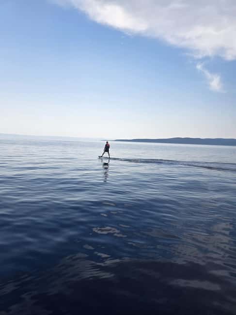 Baška Voda: Electric Surfboard Rental with Instructor - Getting comfortable on the SiFly electric board