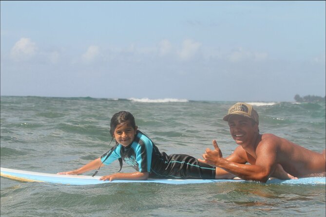 Beginner Surf Lesson at North Shore Haleiwa, Oahu - Into the North Shore waves