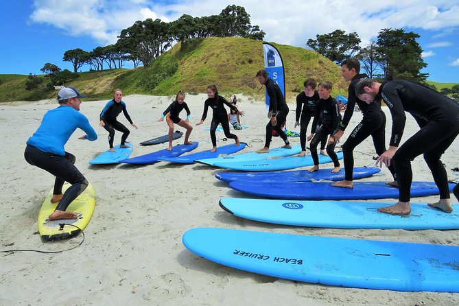 Beginner Surf Lesson at Te Arai Beach - Your first minutes on the sand