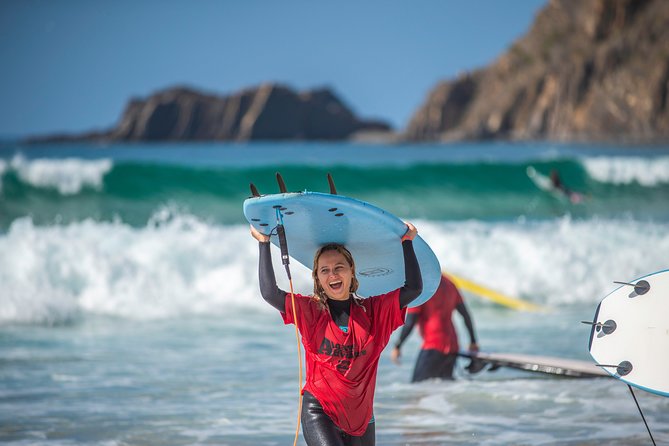 Beginner Surf Lesson at the Beautiful Algarvian West Coast - Starting at the Lagos surf school