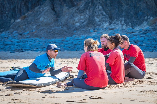 Beginner Surf Lesson at the Beautiful Algarvian West Coast - What you learn before entering the water