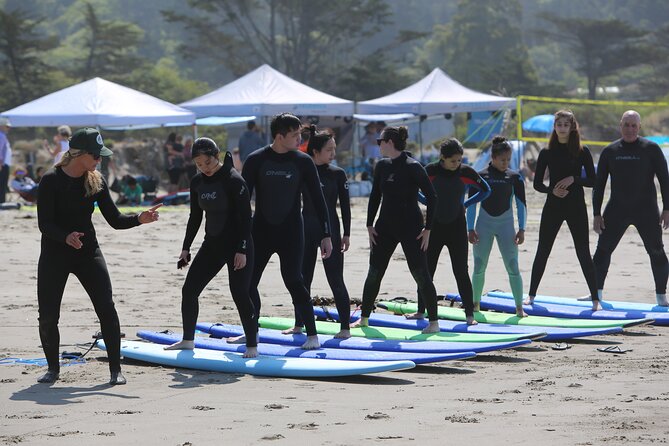 Beginner Surf Lessons At Stinson Beach - Into the water with active coaching