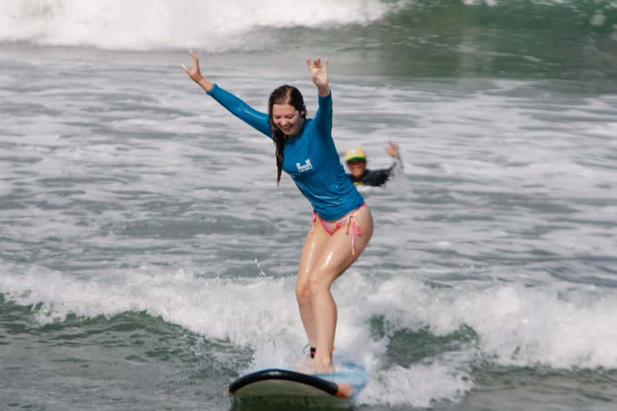 Beginner Surf Lessons in Canggu - Catching your first waves at Batu Bolong or Berawa