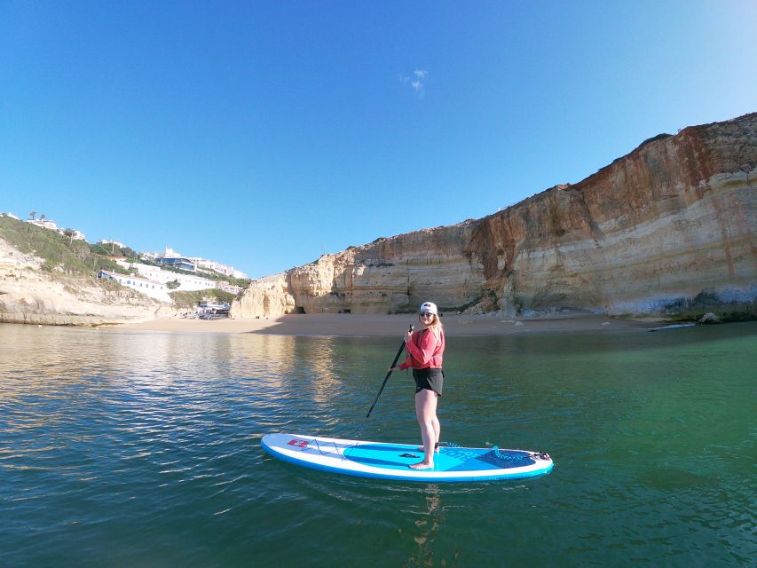 Benagil: Benagil Cave Stand Up PaddleBoard Tour at Sunrise - Praia da Marinha and the early coastal views