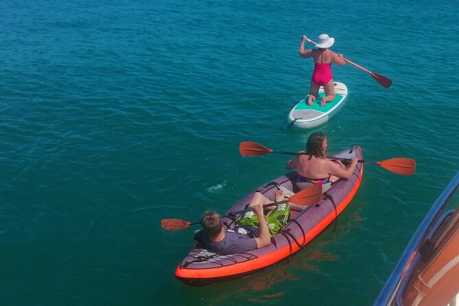 Benagil private yacht from lagos with drinks, tapas, paddle boards and kayak - Who will enjoy this yacht trip most?
