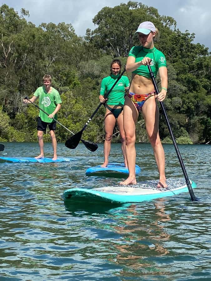 Byron Bay: Stand-Up Paddleboarding Lesson + Transfer - The physical side of a two-and-a-half-hour lesson