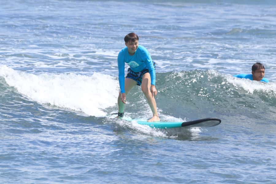 Canggu : 2-Hour Surfing Lesson - Taking the soft board into the water