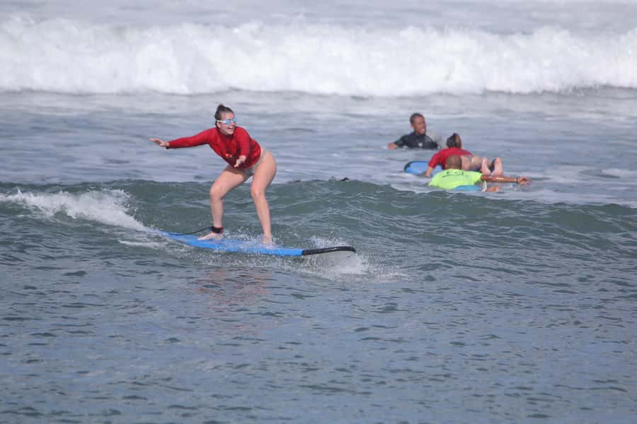Canggu Surf Lesson - Moving into the water at Batu Bolong