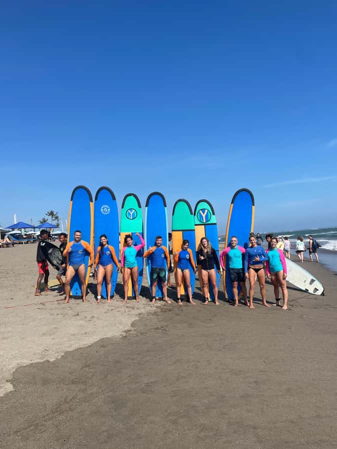 Canggu Surf School Bali - Soft boards, rash guards, and what is included
