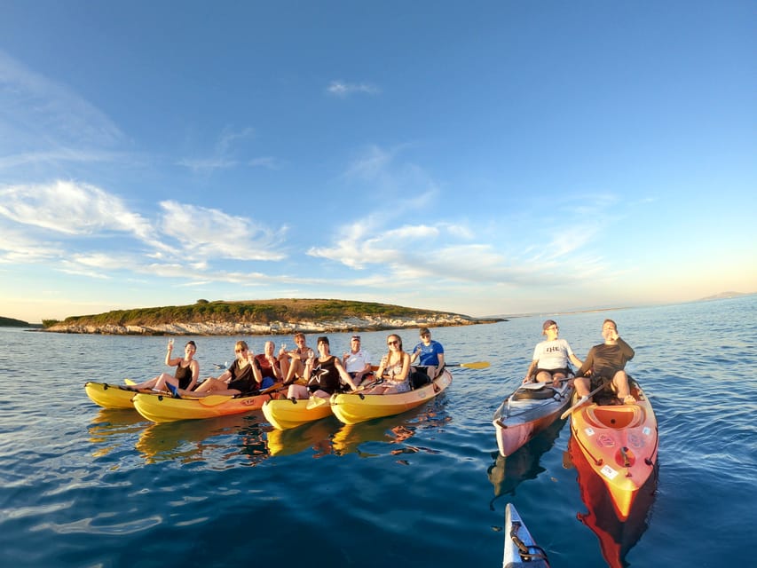 Cape Kamenjak: Sunset Kayak/SUP Wine Tour - Swimming and snorkeling before the sun drops