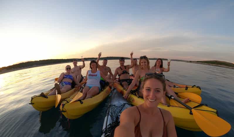Cape Kamenjak: Sunset Kayak/SUP Wine Tour - Paddling from Medulin Bay toward Trumbuja