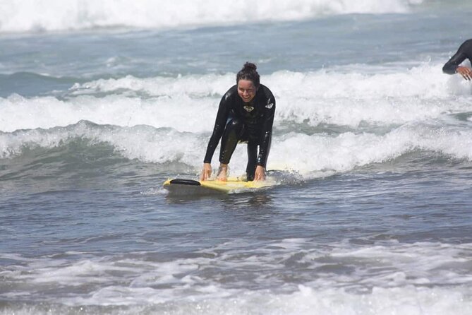Casablanca Surfing Experience from Morocco - From paddling position to standing up