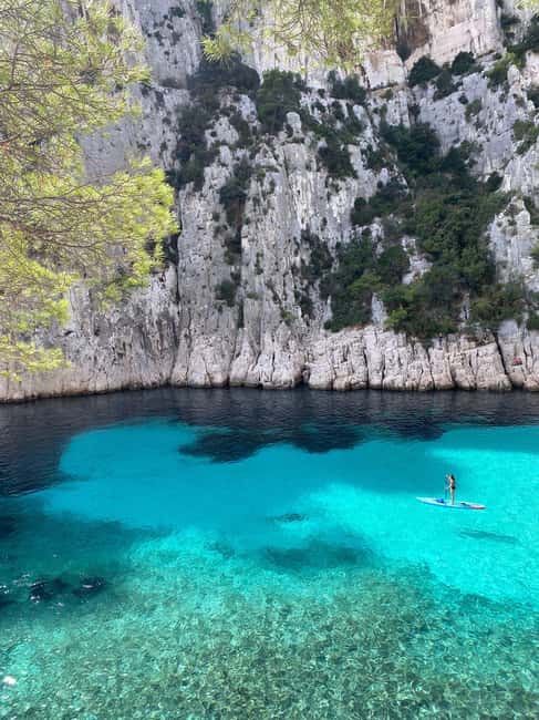 Cassis : Calanques National Park Standup Paddleboarding Tour - The 45-minute swim at En-Vau