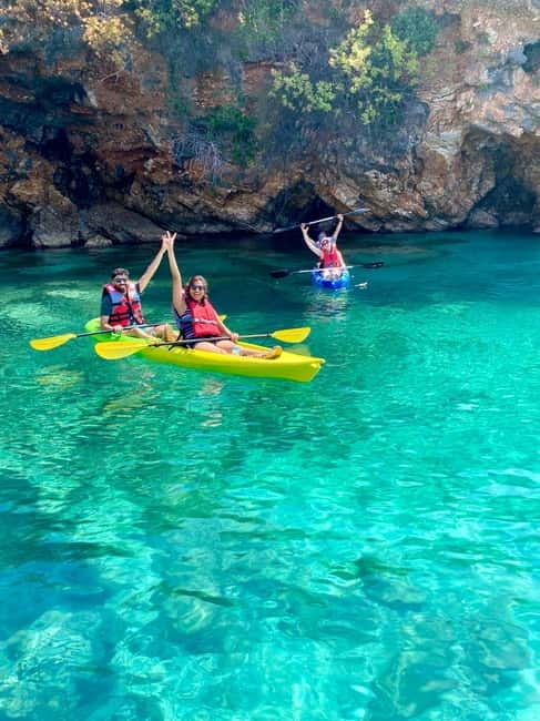 Caves of Porto Palermo: Kayak/SUP Tour with Castle Sea View - Paddling along the emerald coast